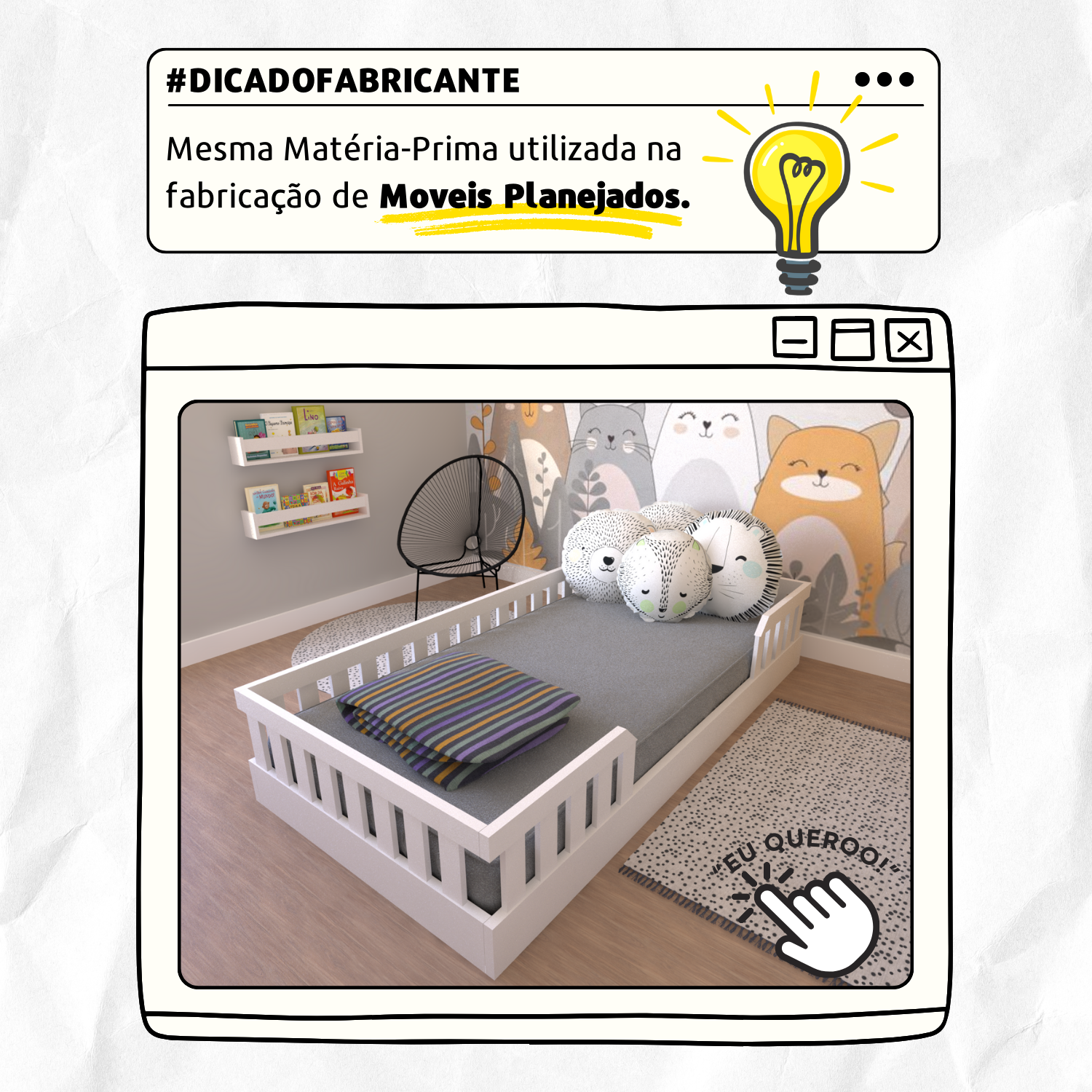 Cama Infantil Montessoriana Solteiro Cori - Imagem 7